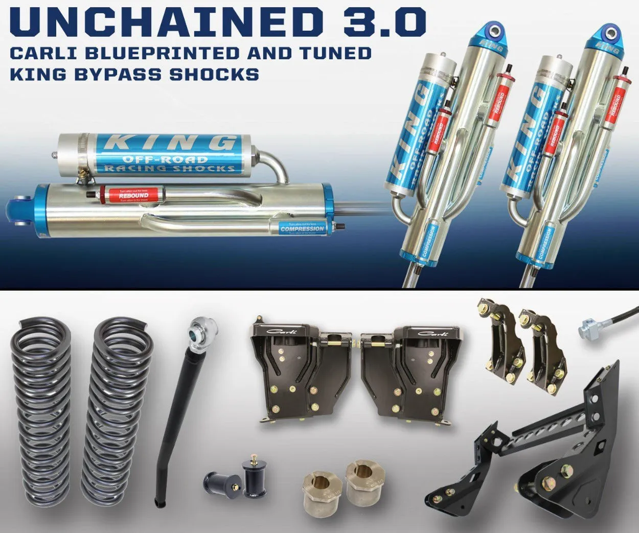 '05-07 Ford F250/350 3.0 Unchained System-4.5" Lift