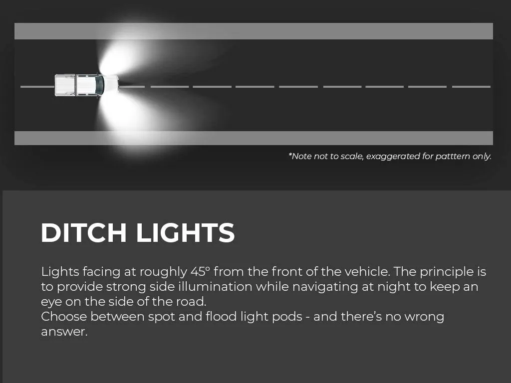 05-15 Toyota Tacoma Low Profile Ditch Light Combo Kit