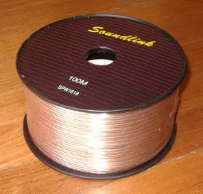 100 Metres (100m, 100mtr) 20AWG Medium Speaker Cable Colour Coded - Part # SPW1618