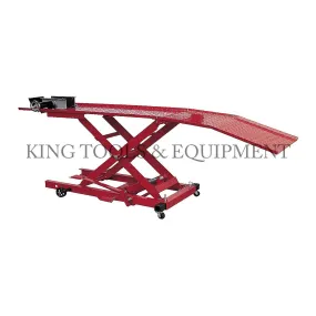 1000 lbs MOTORCYCLE LIFT TABLE w/ Swivel Casters - 2298-0
