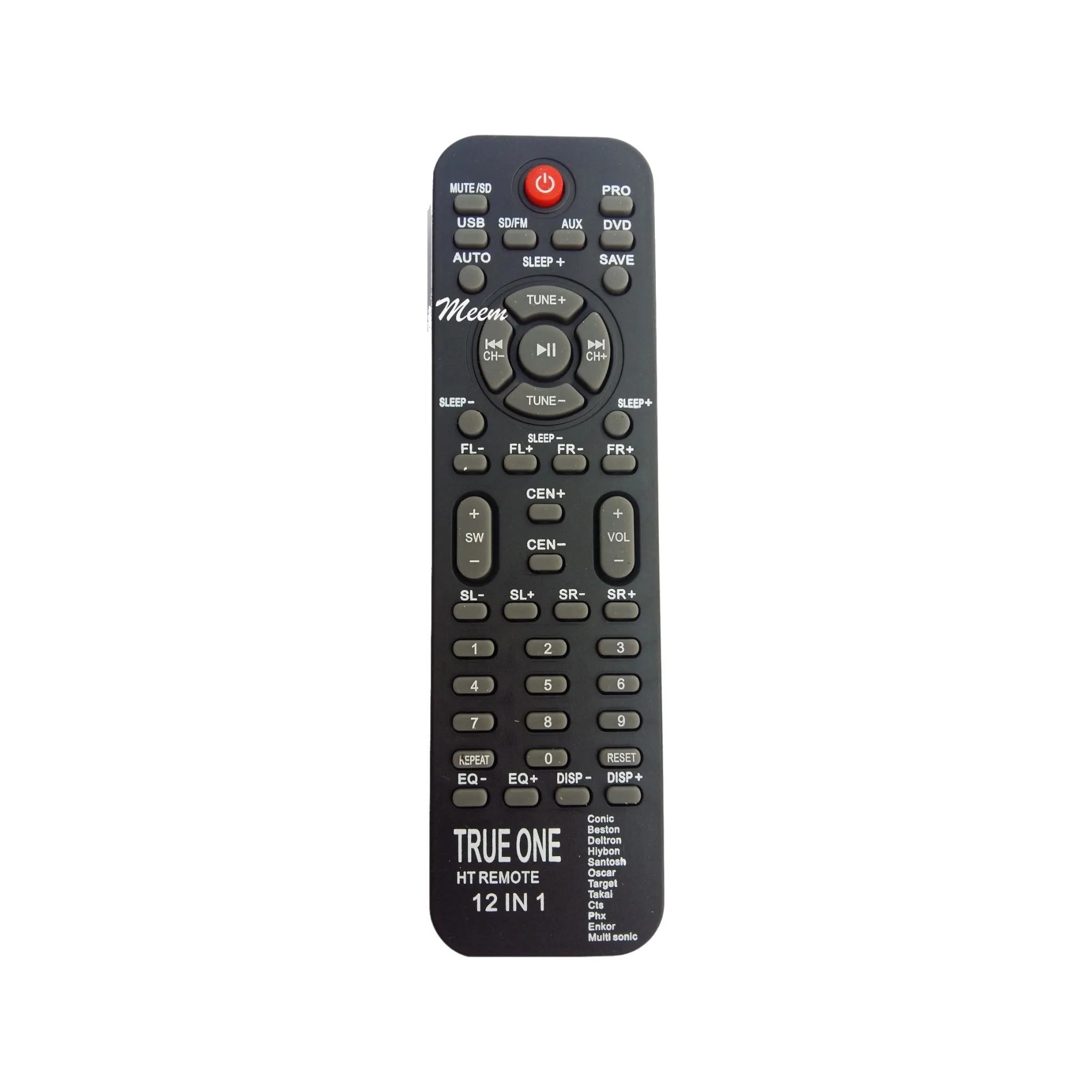 12 in 1 Home Theater Remote Control Suitable for Hiybon, Santosi, Oscar (HM05)