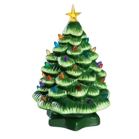14'' LED Ceramic Christmas Tree with Lights and Music,8led552