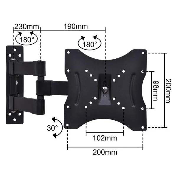 15-32" Swivel LCD LED TV Wall Mount Furniture Stands