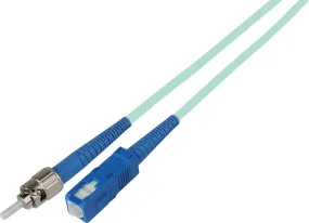 1m 50/125 Fiber Optic Patch Cable Multimode Simplex ST to SC-10-Gig