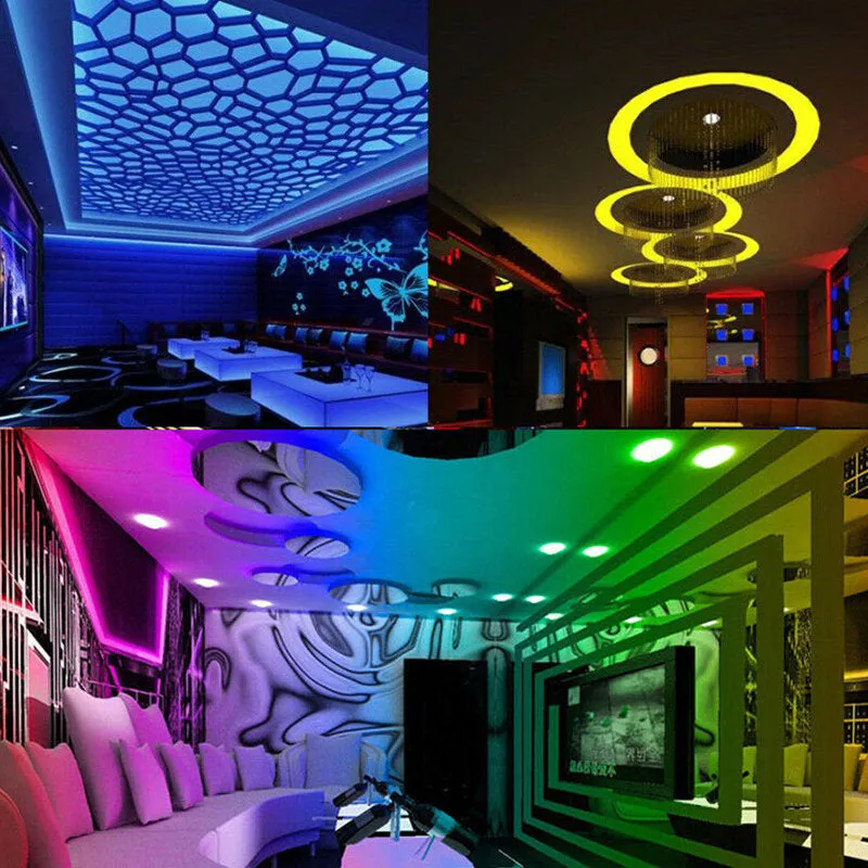 1M/2M/3M/4M/5M 5050 RGB LED Strip Light USB Power Color Changing Tape Cabinet Lamp 44Keys Remote Control