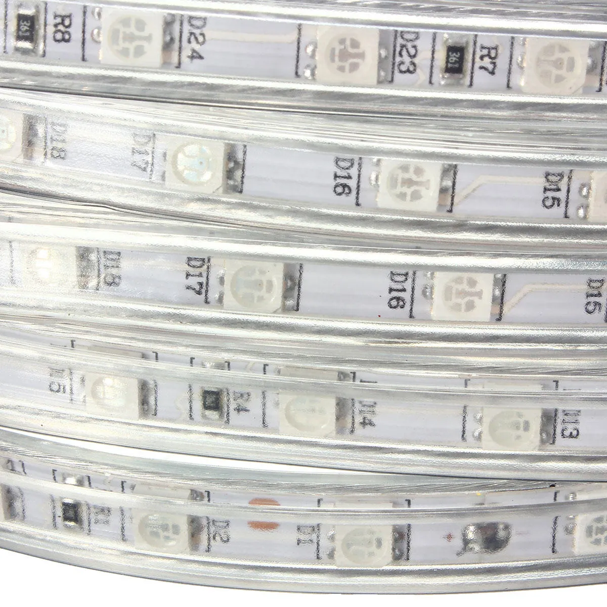 220V 12M 5050 LED SMD Outdoor Waterproof Flexible Tape Rope Strip Light Xmas