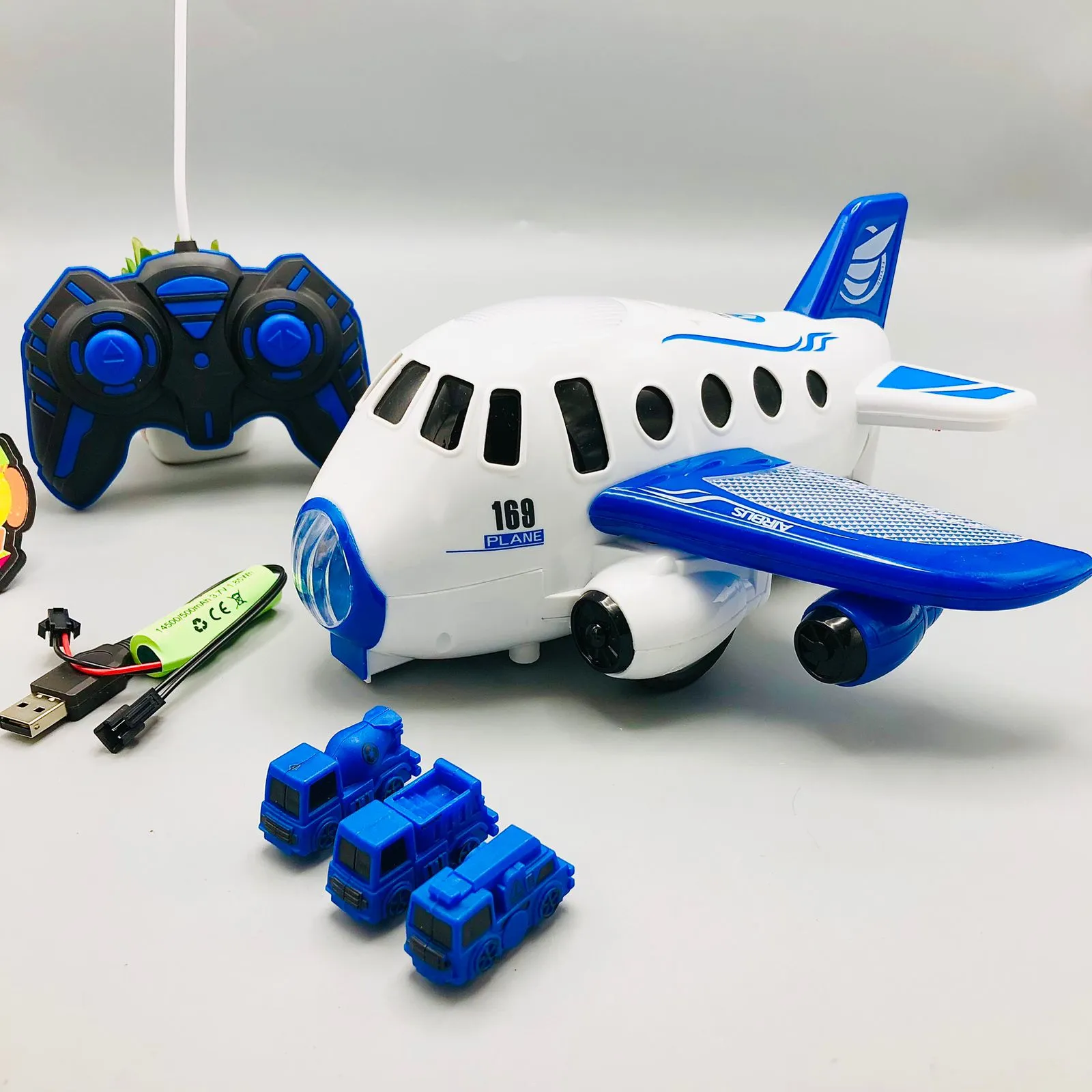 27MHz RC Catapult Launcher Airplane With Light & Music