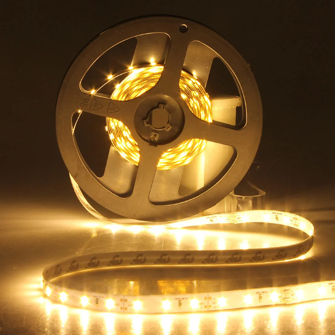 2PCS 5M Warm White 5630 SMD LED Strip Light, 300 LEDs, Non-Waterproof, DC12V for Home