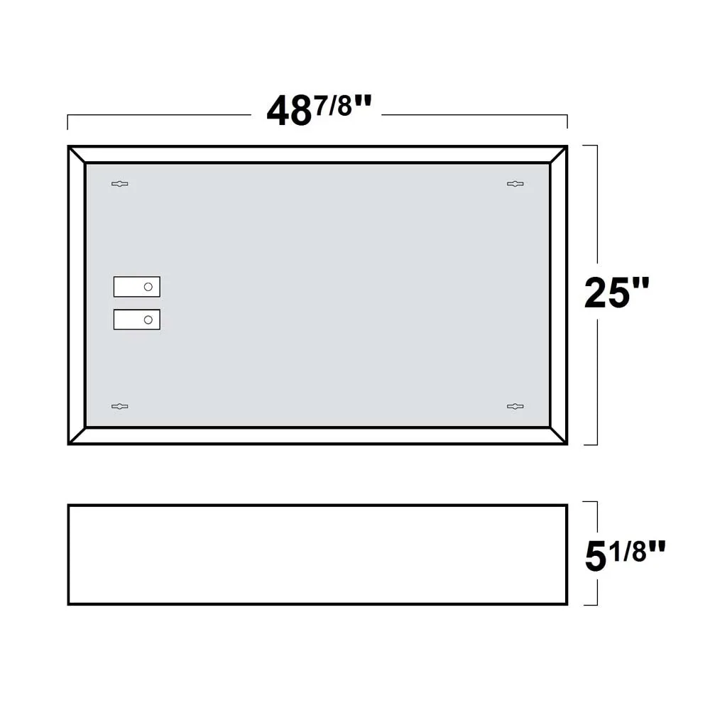 2x4 Ft. Surface Mount Frame Kit for LED Troffers