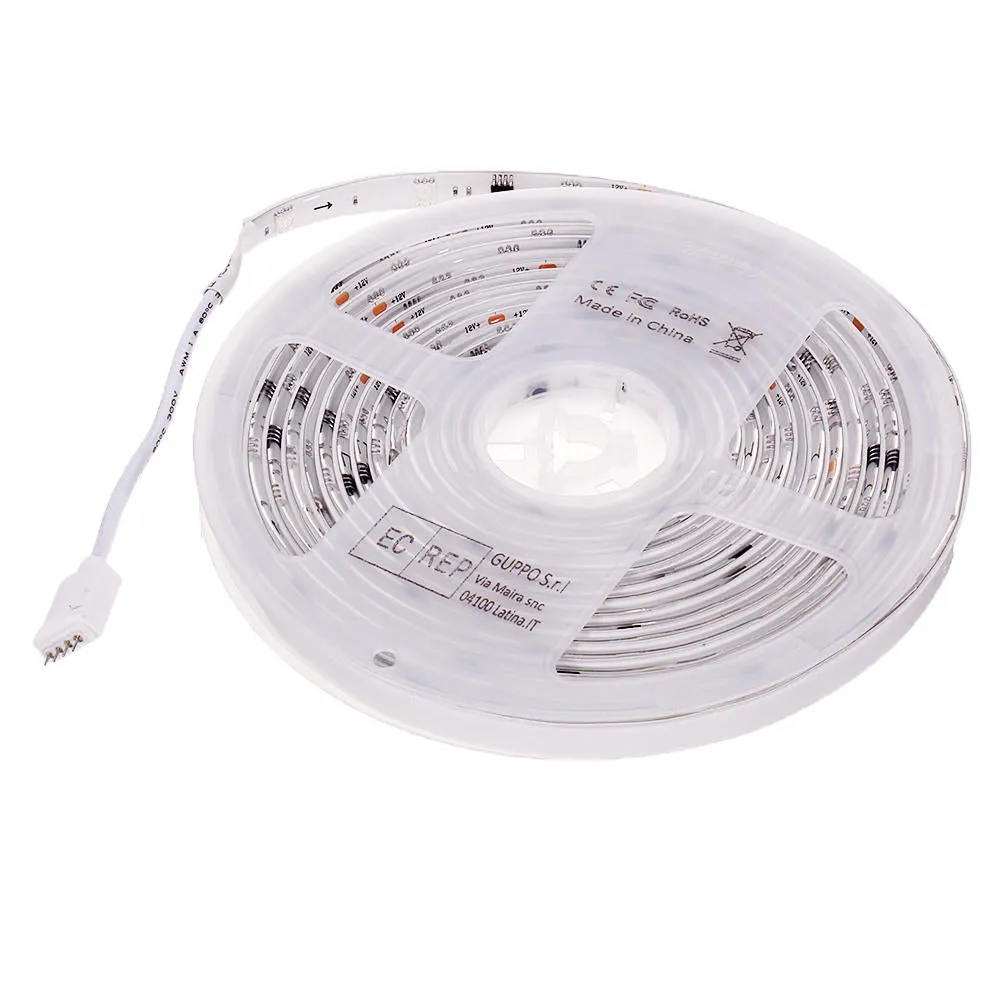5M 10M Timer Music Control 5050 RGB Waterproof LED Strip Light   40-Key RF Remote   EU Power Adapter DC12V