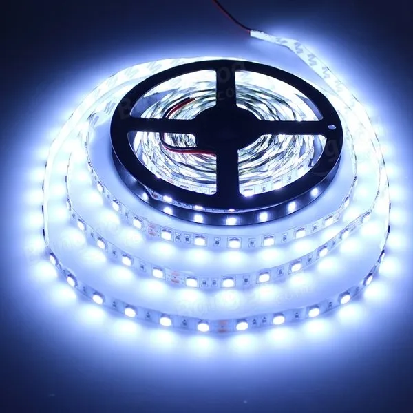 5M 5630 SMD LED Strip Light, 300 LEDs, White/Warm White, Non-Waterproof, DC12V