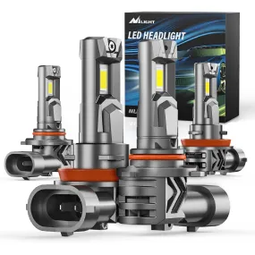9005/HB3 | H11/H9/H8 LED Headlight Bulbs E4S Series 200W 40000LM 6500K IP67 | 4 BULBS