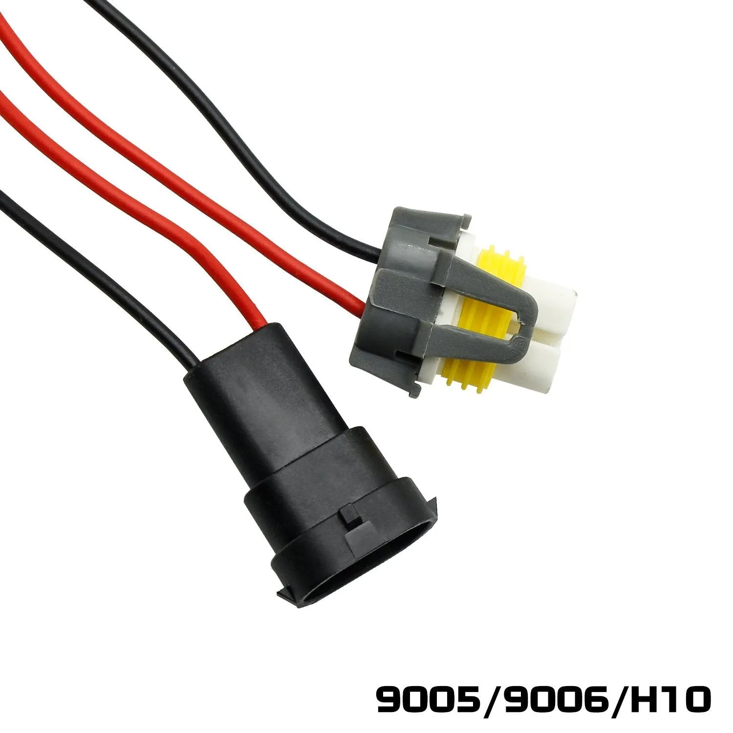 9006 9005 H10 HID & LED 50W 6Ohm Resistor Relay Kit Wiring Harness Adapter