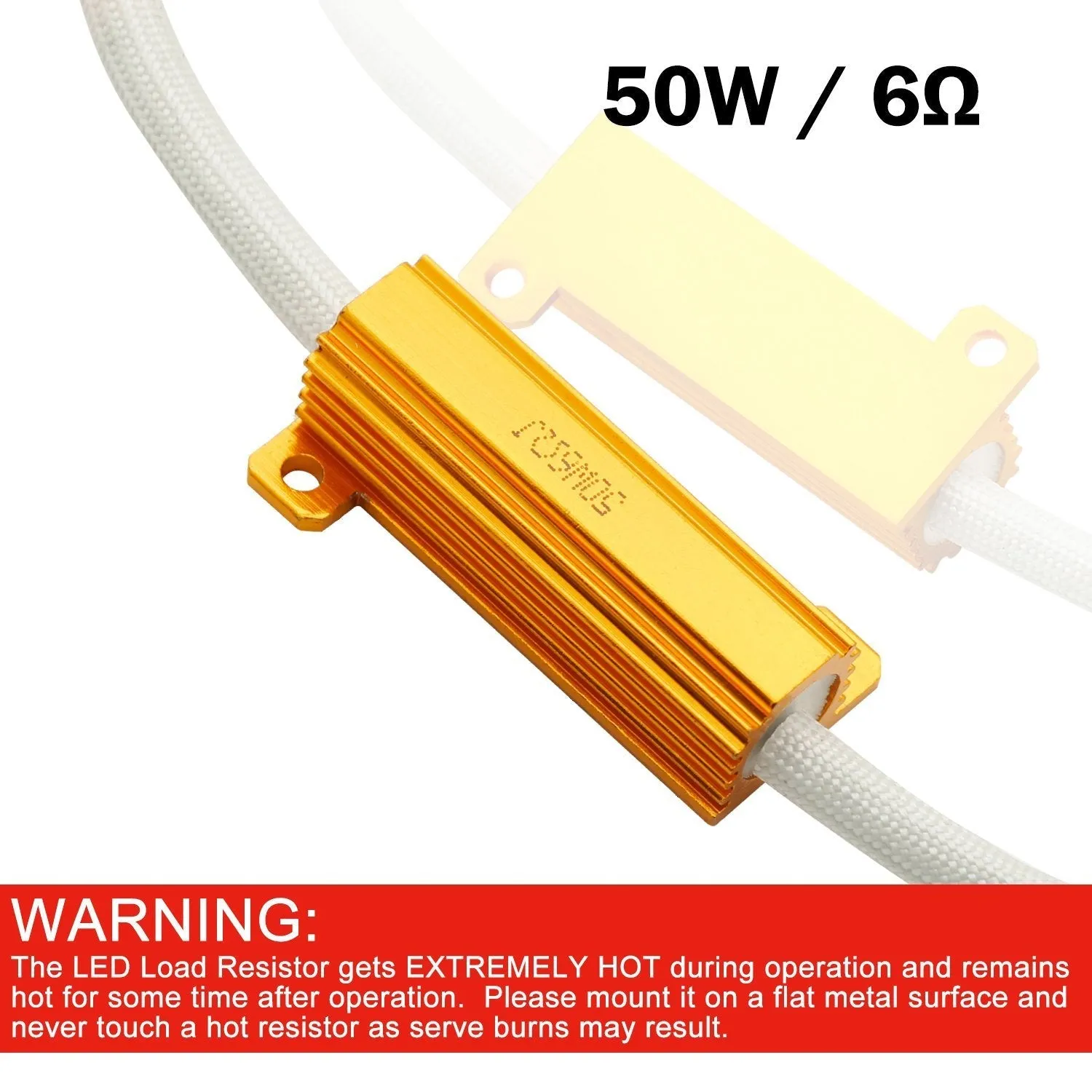 9006 9005 H10 HID & LED 50W 6Ohm Resistor Relay Kit Wiring Harness Adapter
