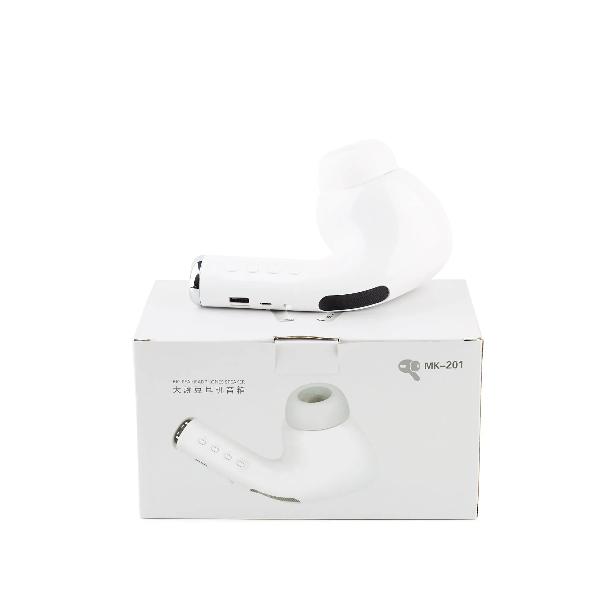 Air-Pod Style Bluetooth Portable Novelty Speaker