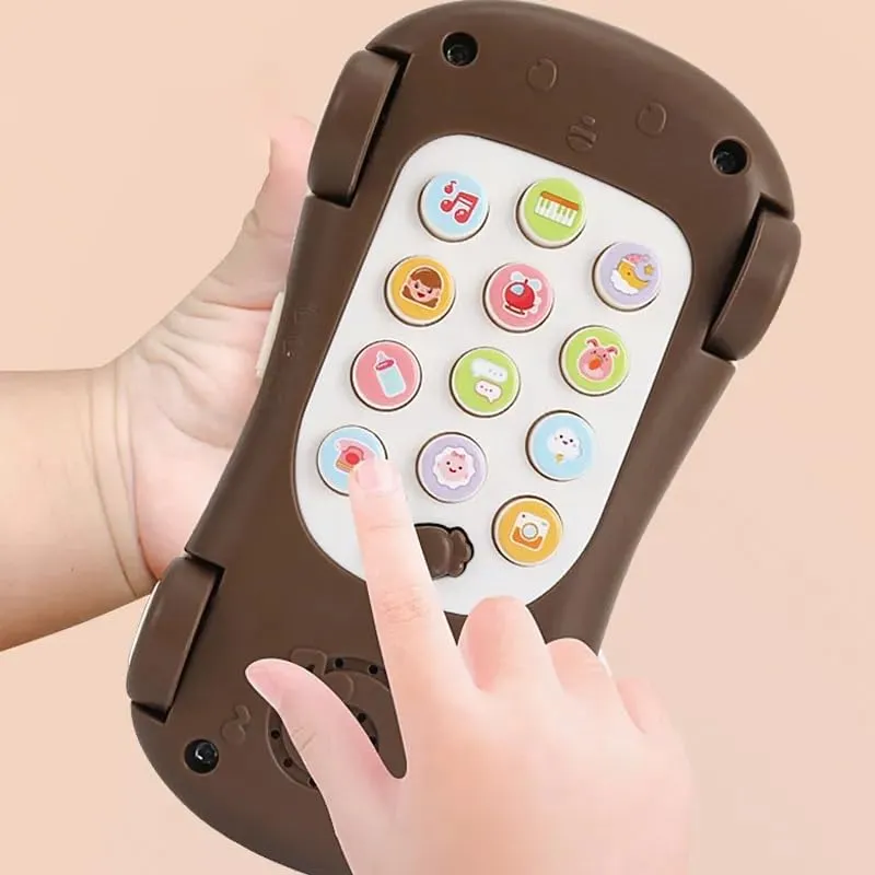 Amitasha 2in1 Musical Phone Toy Push N Go Car Toy for Kids Boys & Girls with Colorful Lights (Multicolor)