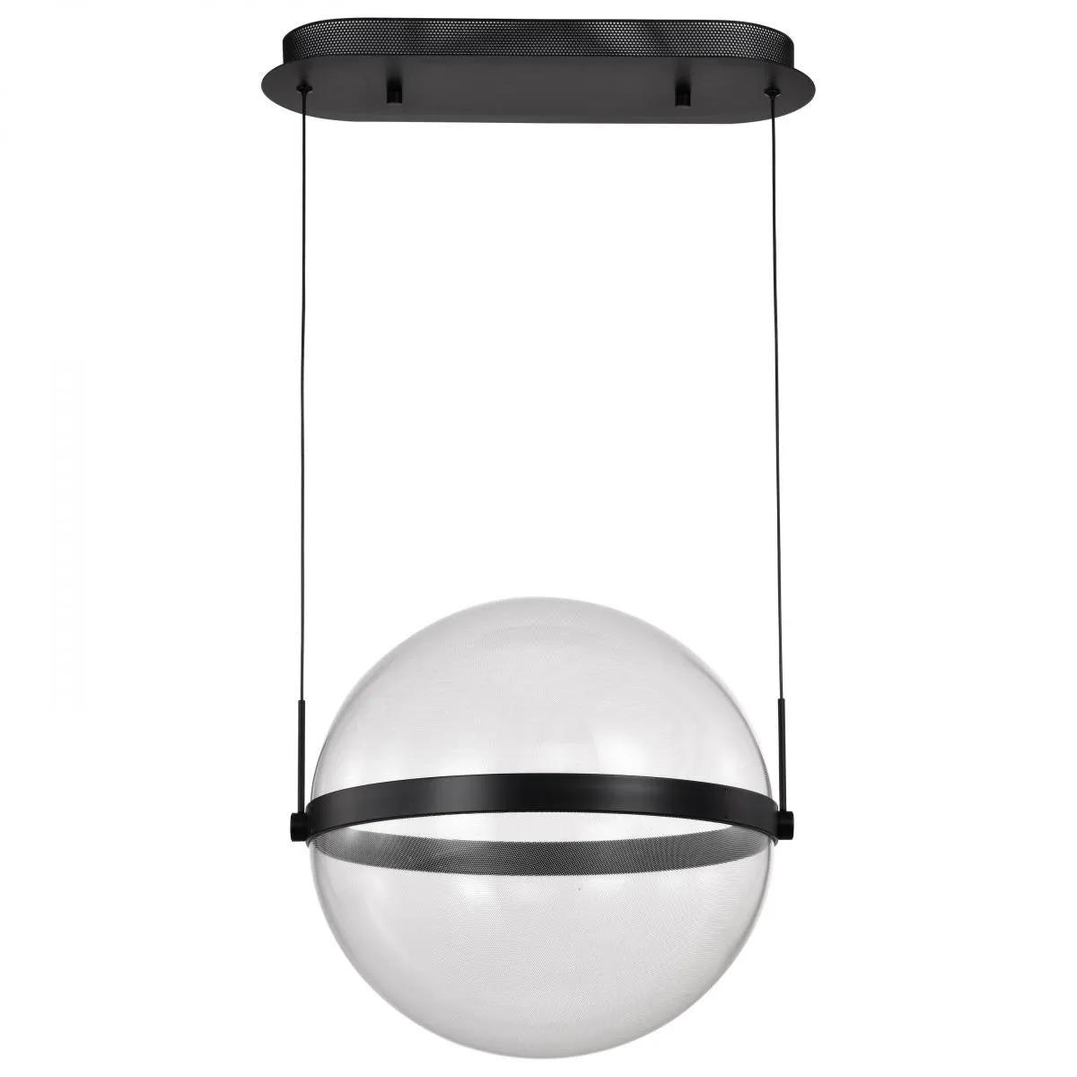 Arvada 16" LED Pendant Light, Matte Black Finish