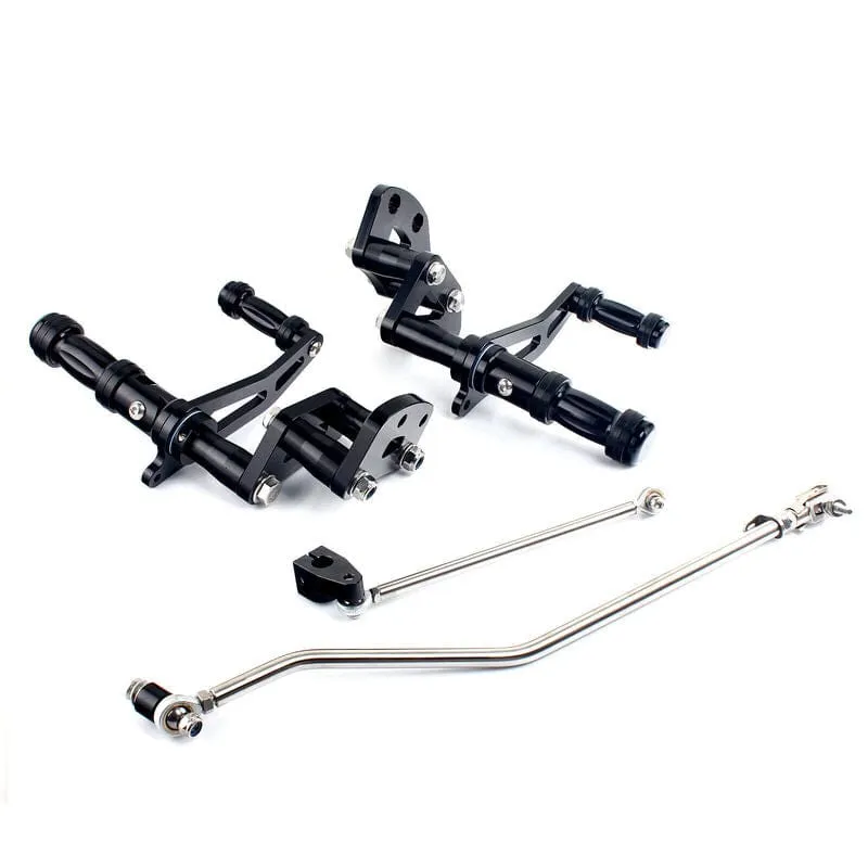 Attitude Inc Forward Control Kit, Black, 12 in forward, for Harley-Davidson Sportster XL883 XL1200 2004-2013, Kit