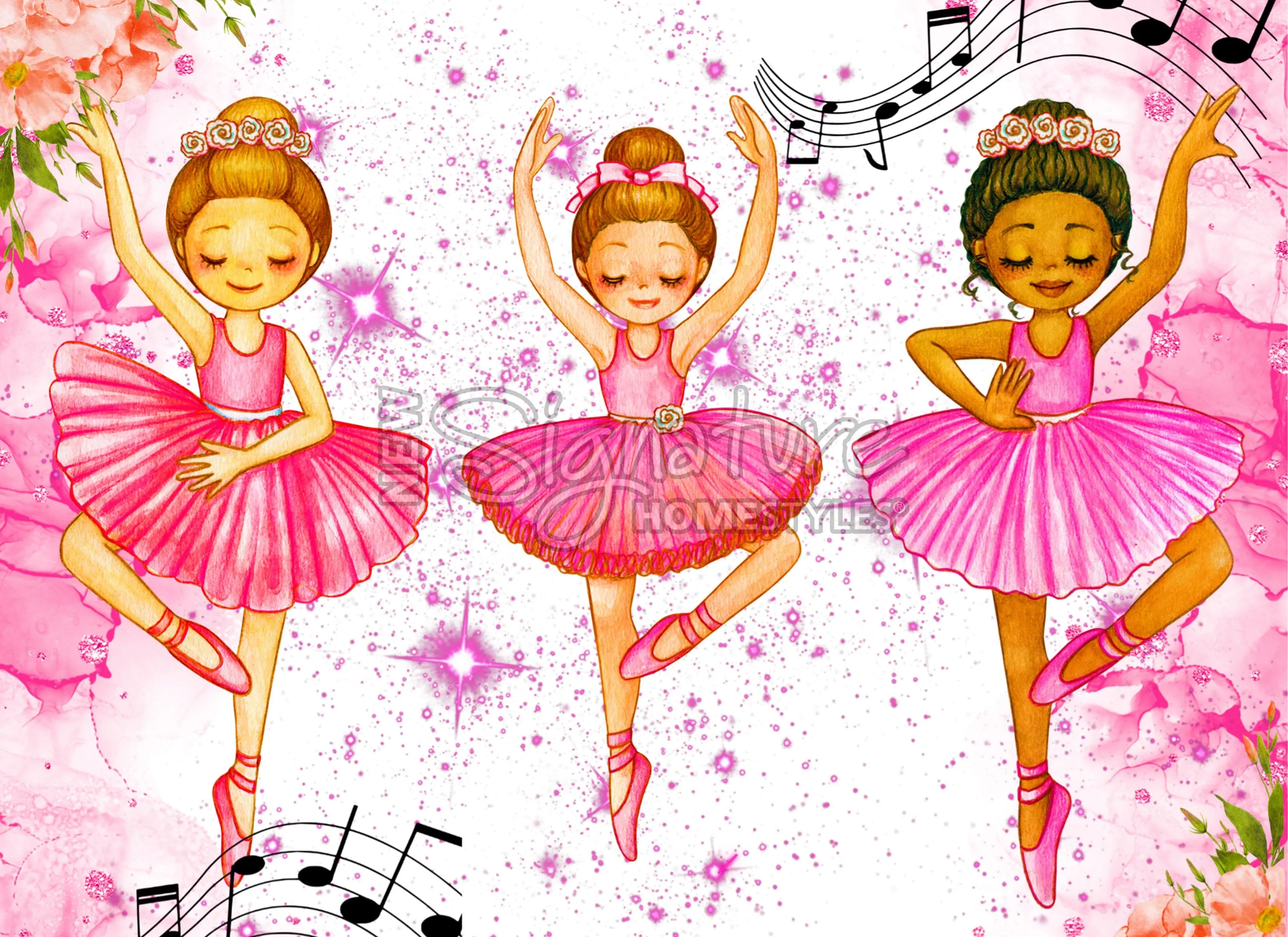 Ballerina's Dance Insert for use with Sparkle Glass (TM) Accent Light