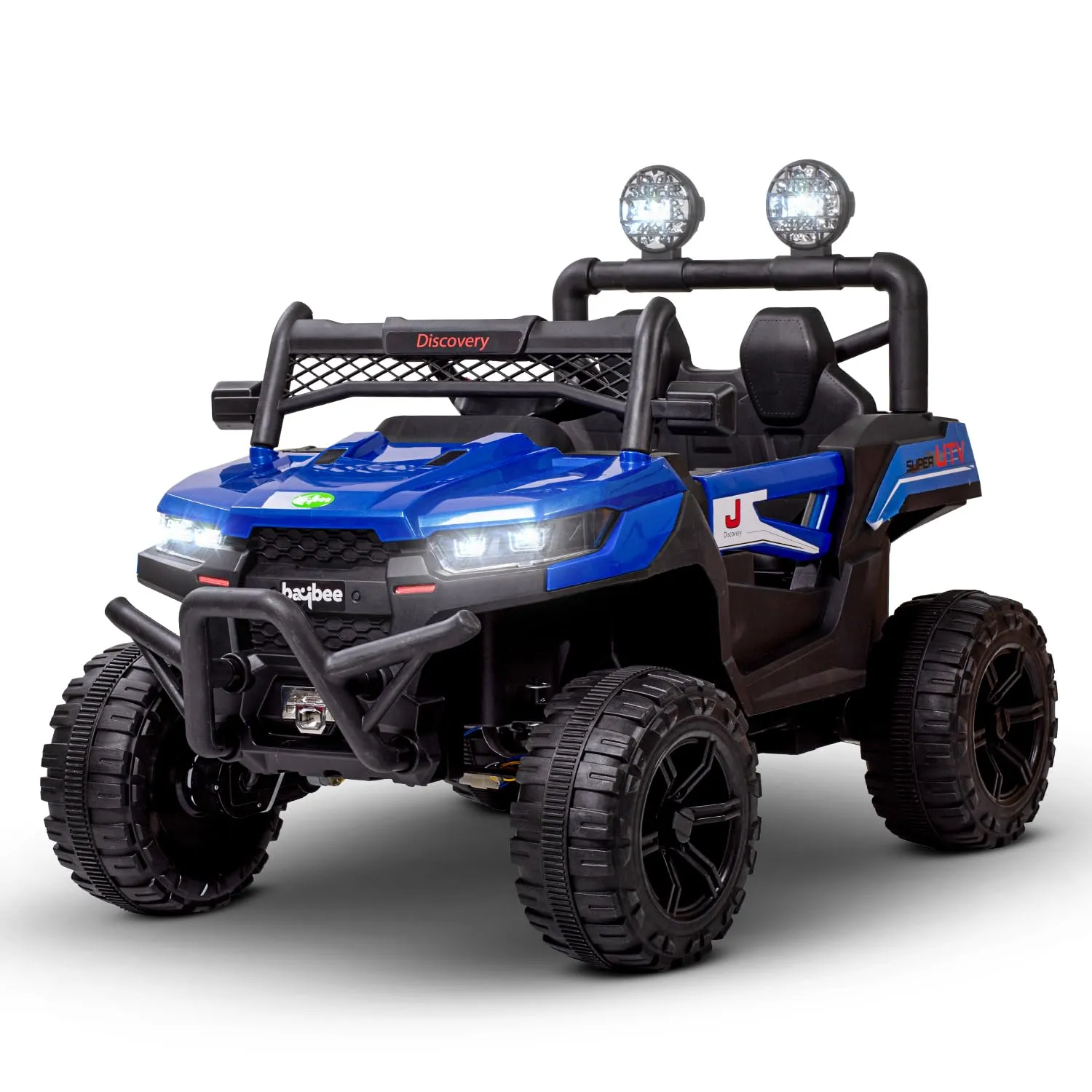 Baybee Battery Operated Jeep for Kids, Ride on Toy Kids Car with LED Light & Music