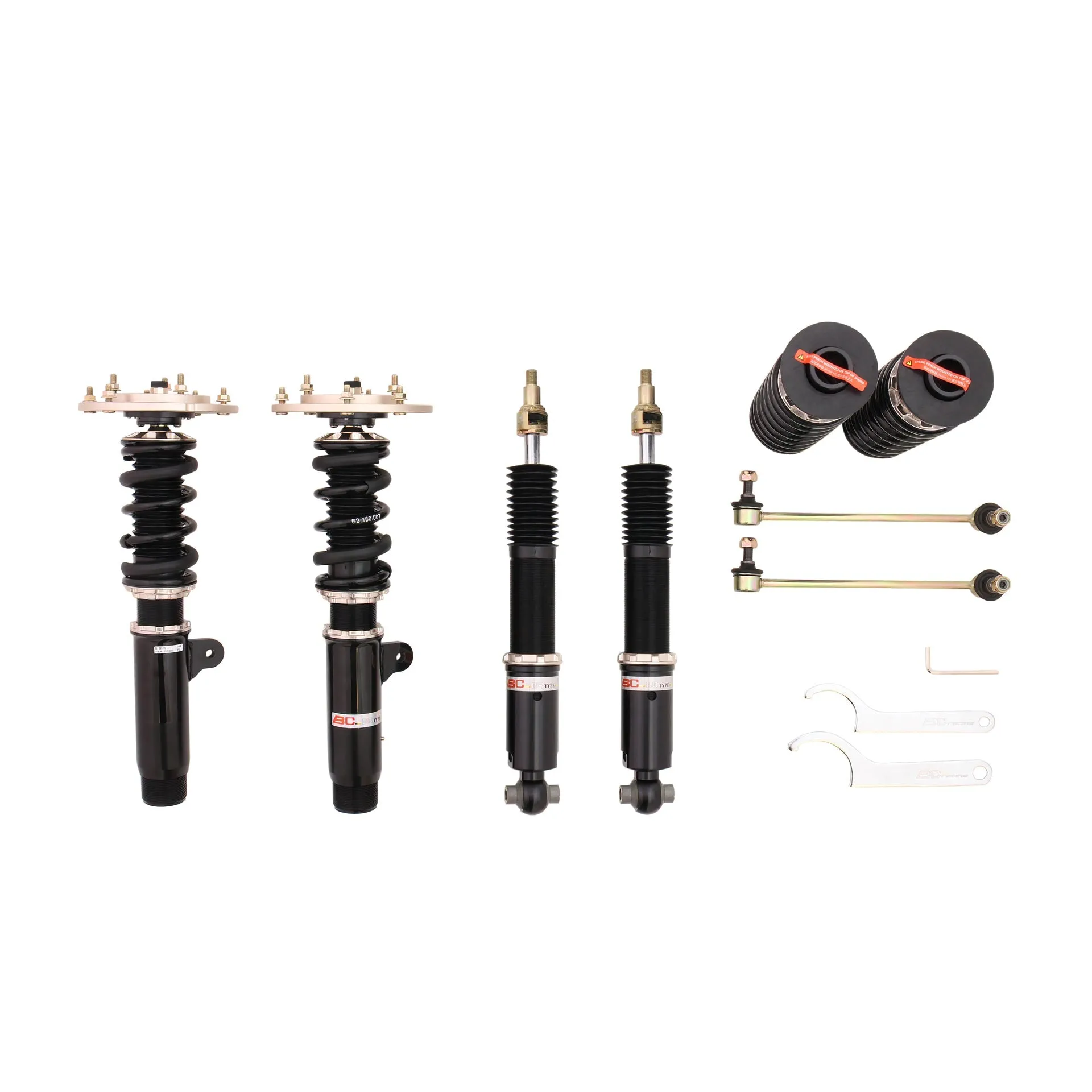 BC Racing Coilovers BR Series - 15-18 BMW 3 Series M3 F80, 15-19 BMW 4 Series M4 F82 (5-Bolt Top Mounts) - I-68-BR