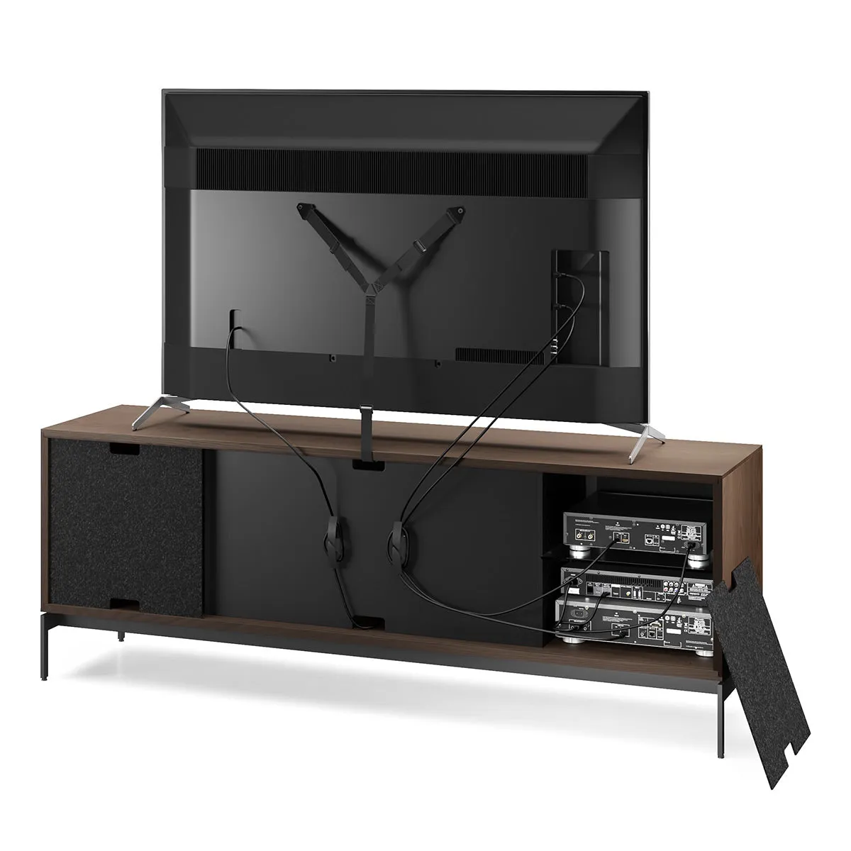 BDI Elements 8709 Constellation Media Cabinet with Console Base (Toasted Oak)