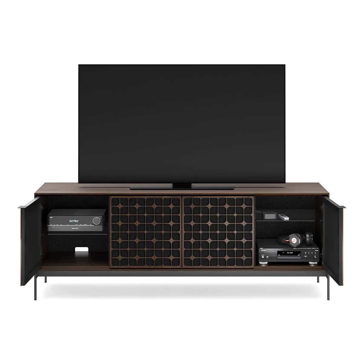 BDI Elements 8709 Constellation Media Cabinet with Console Base (Toasted Oak)