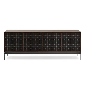 BDI Elements 8709 Constellation Media Cabinet with Console Base (Toasted Oak)