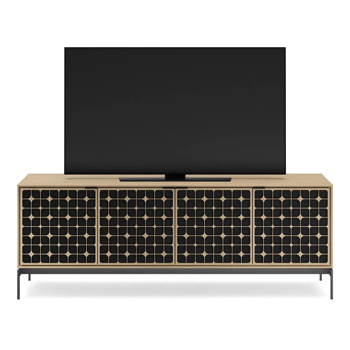 BDI Elements 8709 Constellation Media Cabinet with Console Base (Washed Oak)