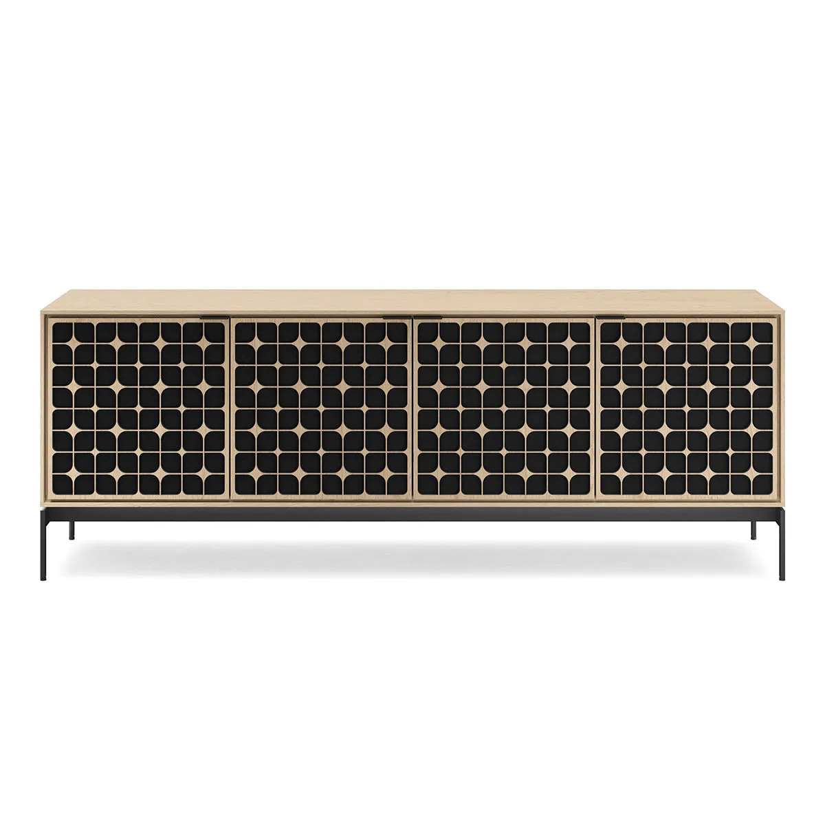 BDI Elements 8709 Constellation Media Cabinet with Console Base (Washed Oak)
