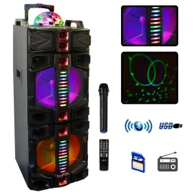 Befree Sound Bfs-7777X Dual 12 Inch Subwoofer Portable Bluetooth Party Speaker
