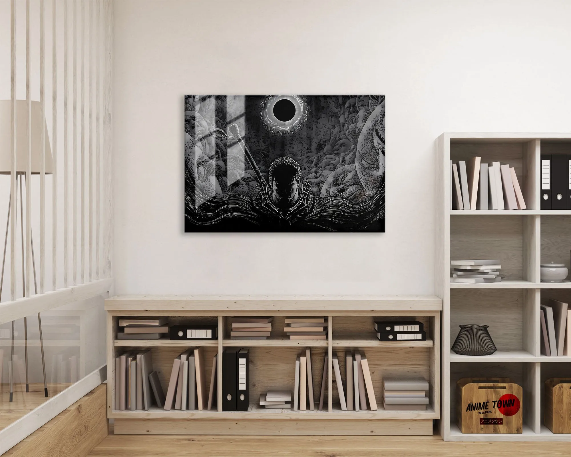 Beserk Black and White Metal Poster
