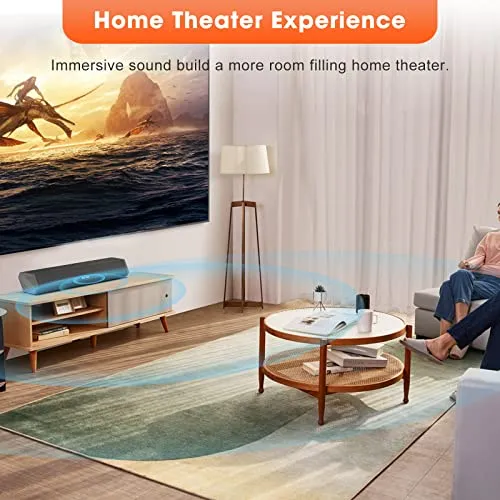 Bestisan Sound Bars for TV, 16'/50W Small Soundbar for TV, Sound Bar with Depths Sound Enhanced/DSP/Bass /3EQ, Surround Sound Speakers for TV Works with HDMI ARC/CEC,Optical/BT/PC …