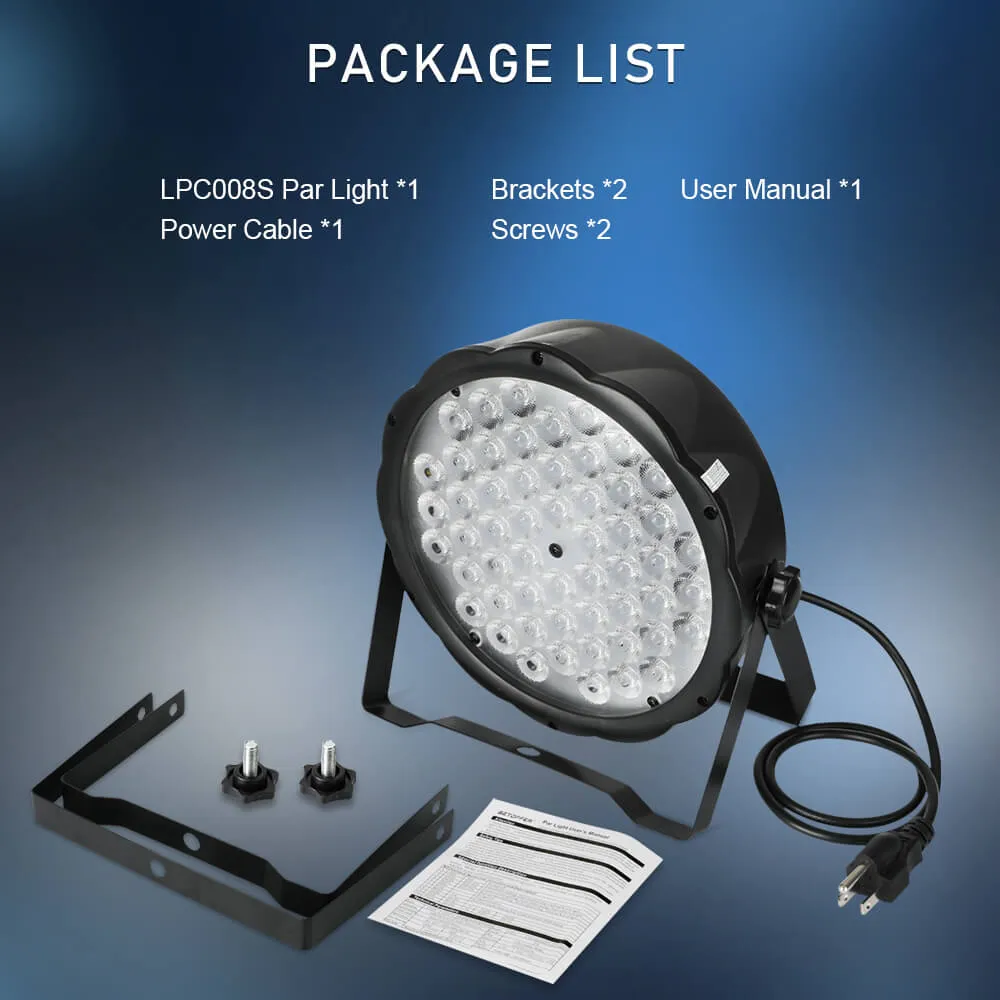 Betopper LPC008S 54x1.5w LED Mini Flat PAR Light