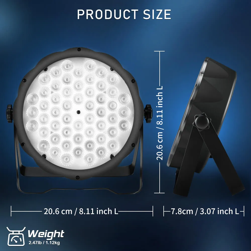 Betopper LPC008S 54x1.5w LED Mini Flat PAR Light