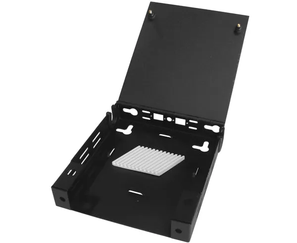 Blank Wall Mount Fiber Patch Panel, Compact Indoor with 1 Splice Holder, Up to 12 Fibers
