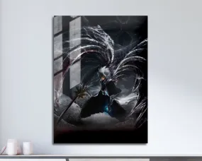 Bleach Hitsugaya Toshiro Dark Bankai Metal Poster