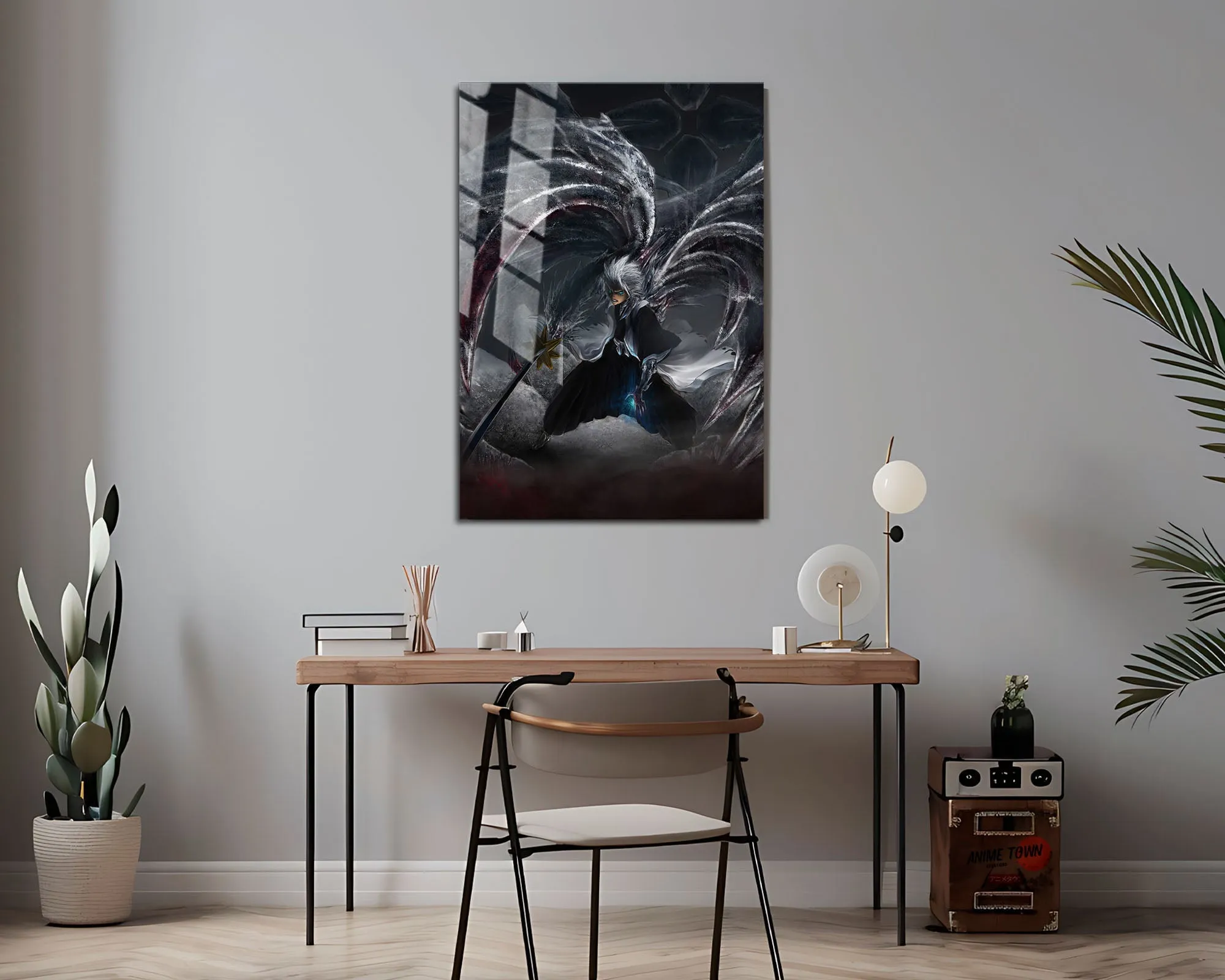 Bleach Hitsugaya Toshiro Dark Bankai Metal Poster