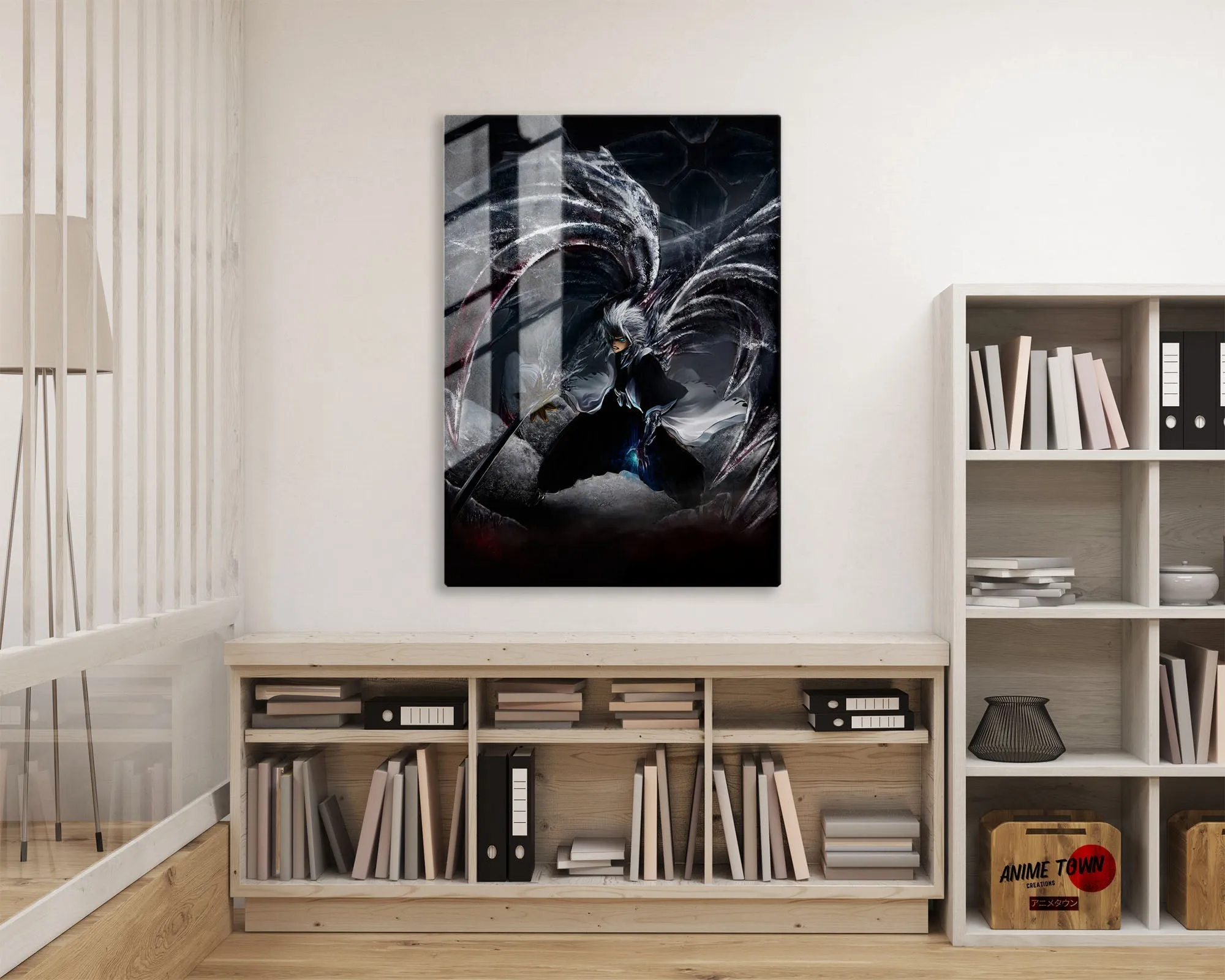 Bleach Hitsugaya Toshiro Dark Bankai Metal Poster