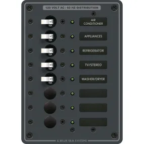 Blue Sea 8059 AC 8 Position Toggle Circuit Breaker Panel [8059]