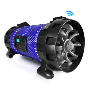 Bluetooth   Nfc Boombox Stereo Speaker System With Multi-Color App Controlled Led Party Lights, Built-In Rechargeable Battery