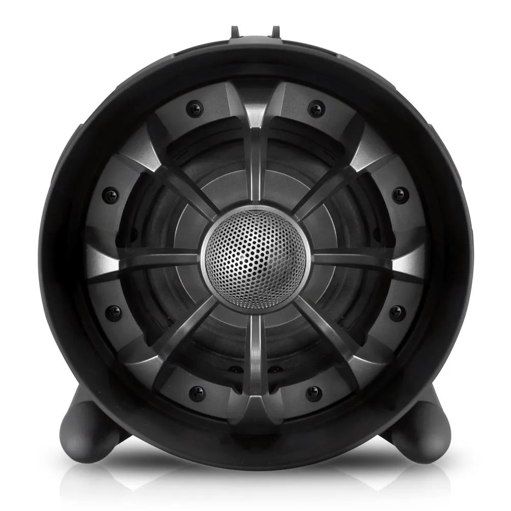 Bluetooth   Nfc Boombox Stereo Speaker System With Multi-Color App Controlled Led Party Lights, Built-In Rechargeable Battery
