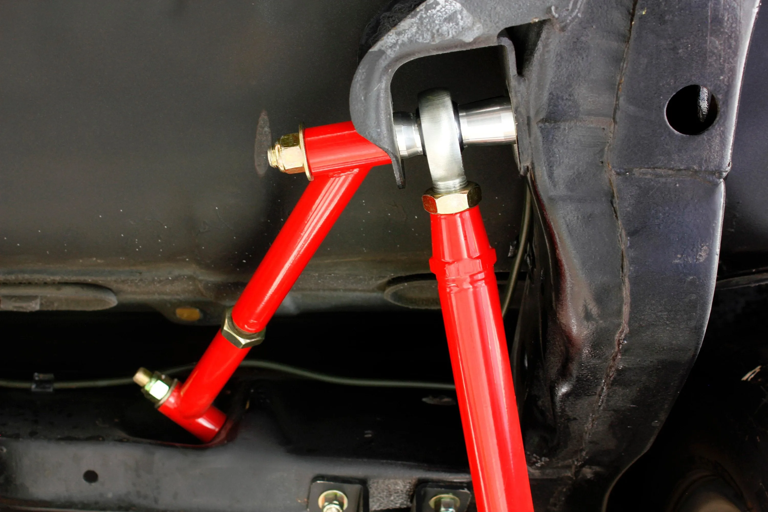 BMR Control Arm Reinforcement Braces Buick Grand Sport (64-67) Red or Black