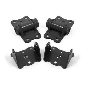 BMR Suspension Motor Mount - Polyurethane/Steel - Black/Black Powder Coat - Complete