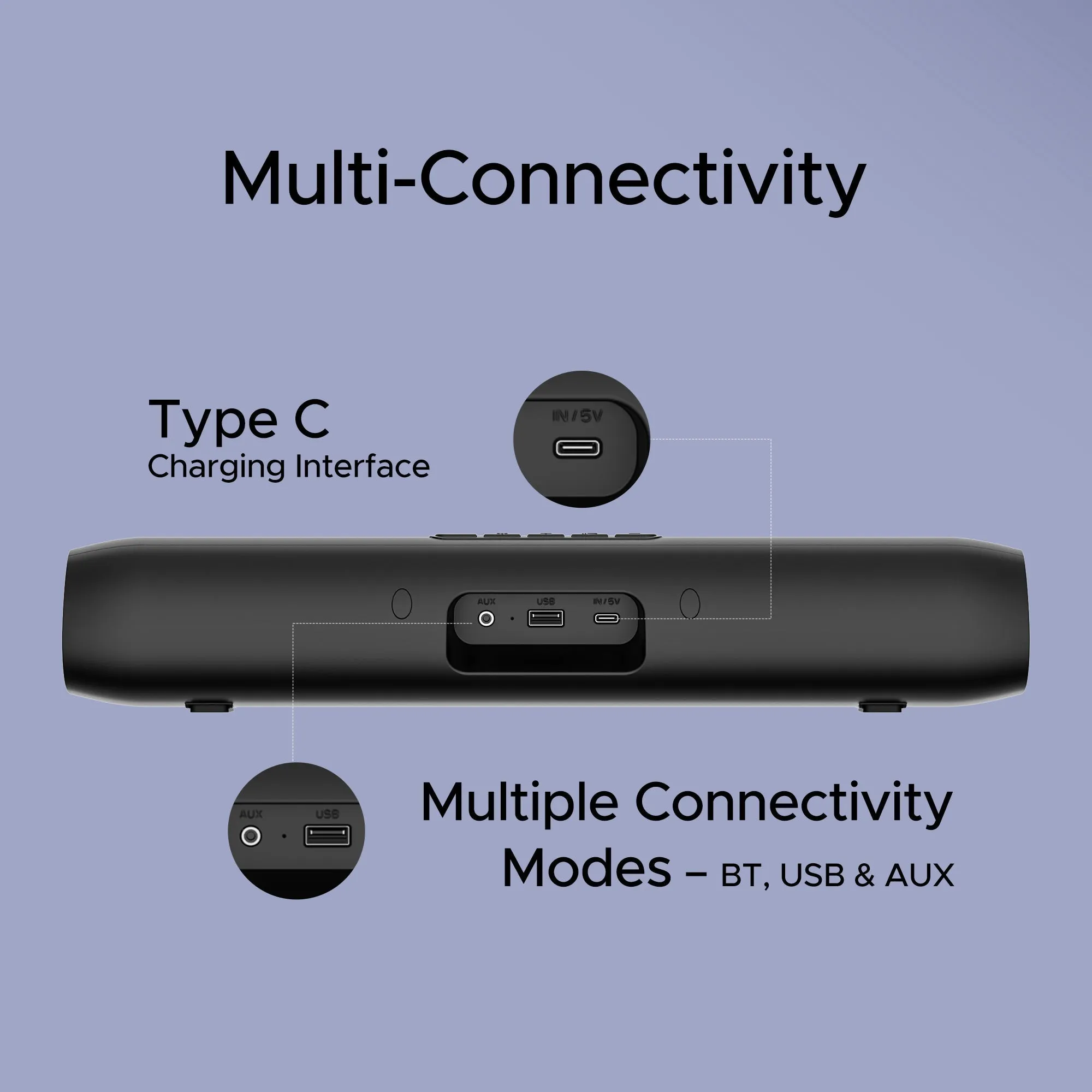 boAt Aavante Bar Groove | Soundbar with 16W RMS boAt Signature Sound, 2.0 Channel Sound, Bluetooth v5.0