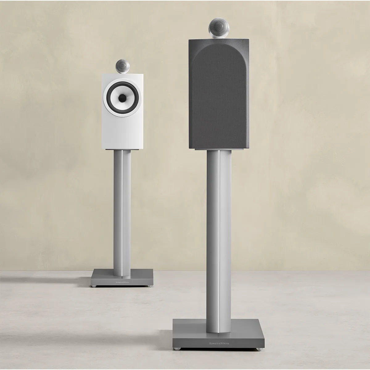 Bowers & Wilkins FS-700 S3 Floor Stands for 700 Series Bookshelf Speaker - Pair (Silver)