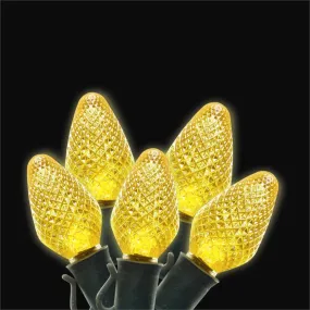 C7 LED 25L 8 Inch Spacing Strand Yellow