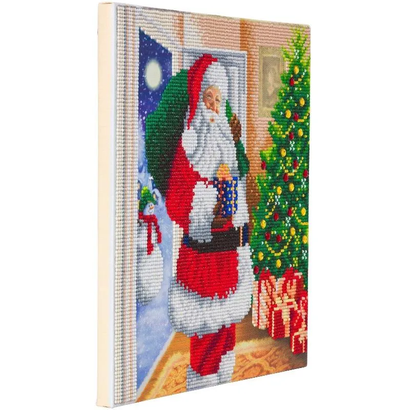 CAK-A107M: Santa's Here! 30x30cm Crystal Art Kit
