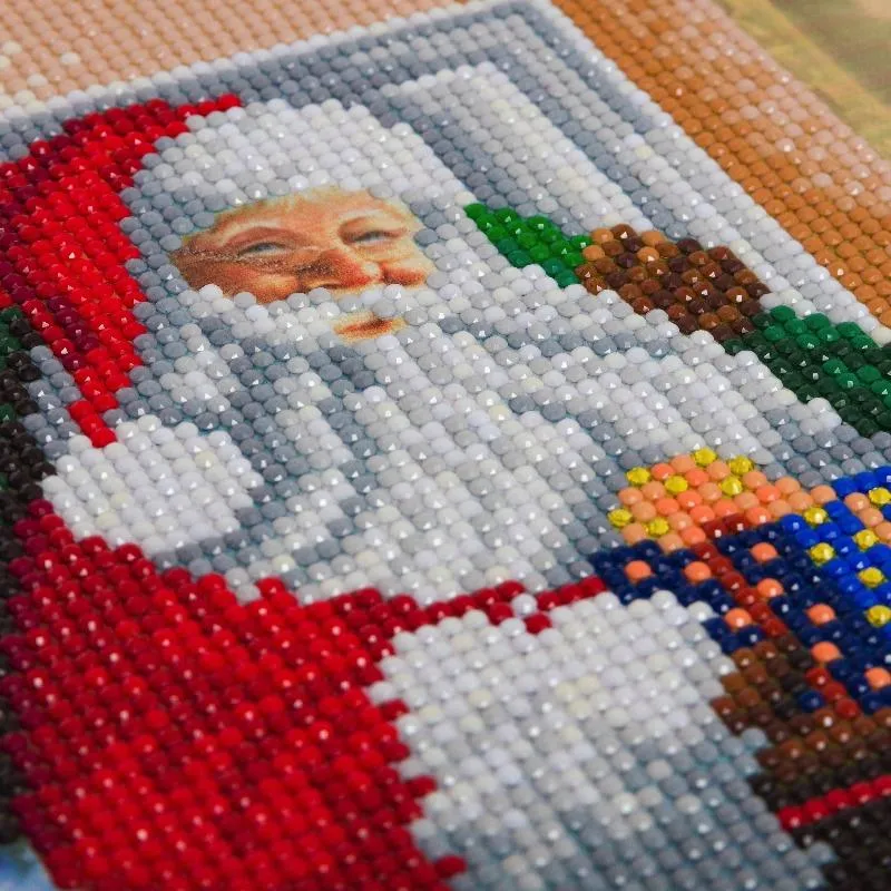 CAK-A107M: Santa's Here! 30x30cm Crystal Art Kit