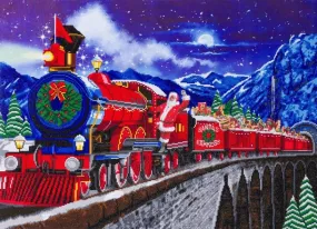 Santa Express Crystal Art Kit - 90x65cm Stunning DIY Holiday Decoration